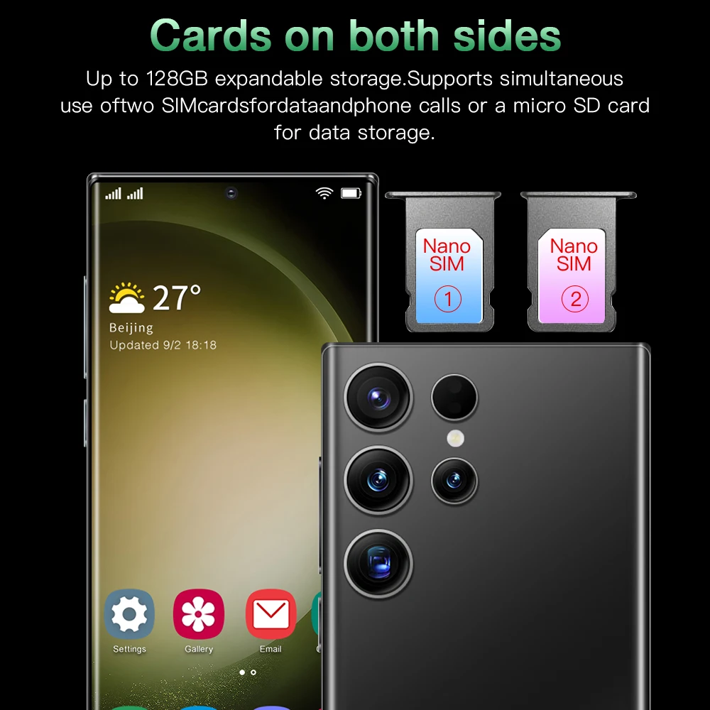 New Style Cheap S23 Ultra Original 8gb+256gb 6.7 Inch cheap Mobile phone High Quality Smart Cell Phone gaming mobile phones