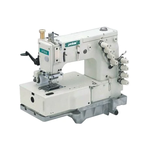Brand New 4-Needle Double Chain Stitch Sewing Machine Flat-Bed Double Chain Manual Garment Manufacturing Use Motor Bearing