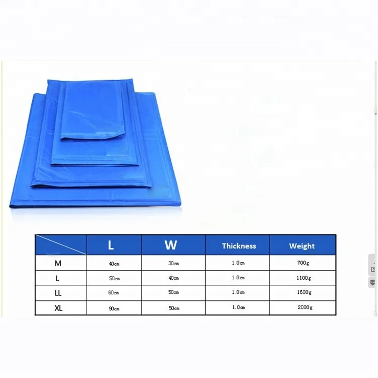 Pet dog self cooling mat pad waterproof summer ice gel cooling mat