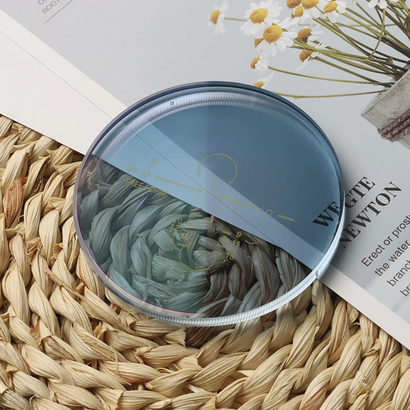 Aspheric 1.56 1.60 Transition Blue Photochromic Progressive RX Freeform UV420 Eyeglasses with SHMC Coating Resin Optical Lenses