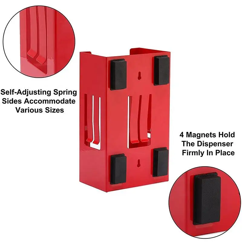 Glove Box Holder Magnetic Glove Holder Magnetic Glove Dispenser Rack