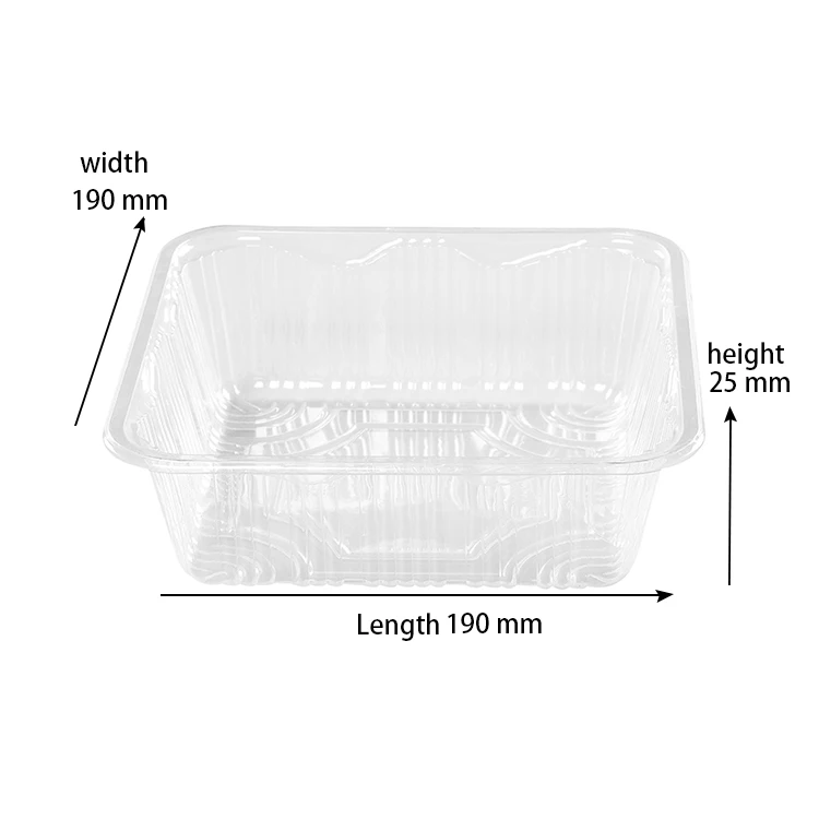 
Disposable Plastic Food Tray Food Compartment Tray Fruit Box 