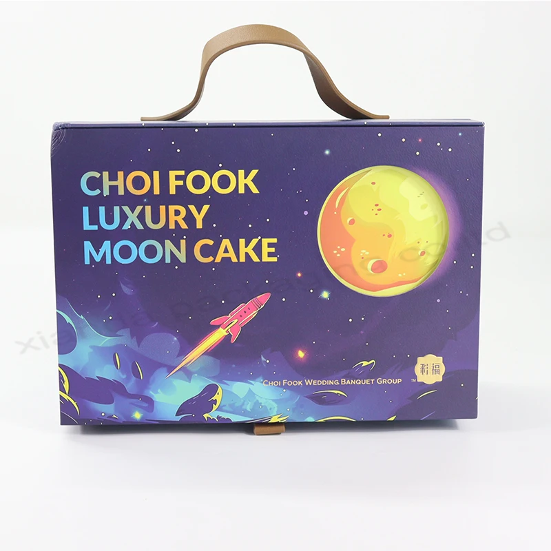 New Fashion Custom-Advent Calendar-Box Art Paper 6 Small Boxes Insert Drawer Beautiful Mooncakes Embossing Vanishing Printing