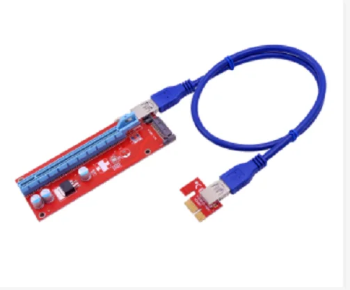 cabo de alimentacao sata, 10 peas de adaptador ver007s pci-e riser card 007s pci express 1x para 16x, cabo extensor de 1m 0.6m,