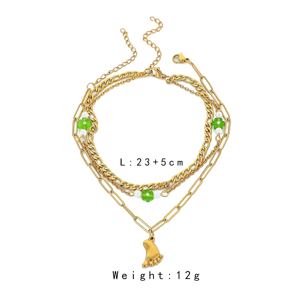 Factory hot sale cicret bracelet friendship bracelet golden chain anklet suitable for parties