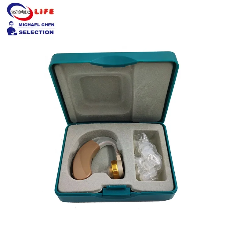 New batteries analog behind the ear hearing aid BTE elderly high quality