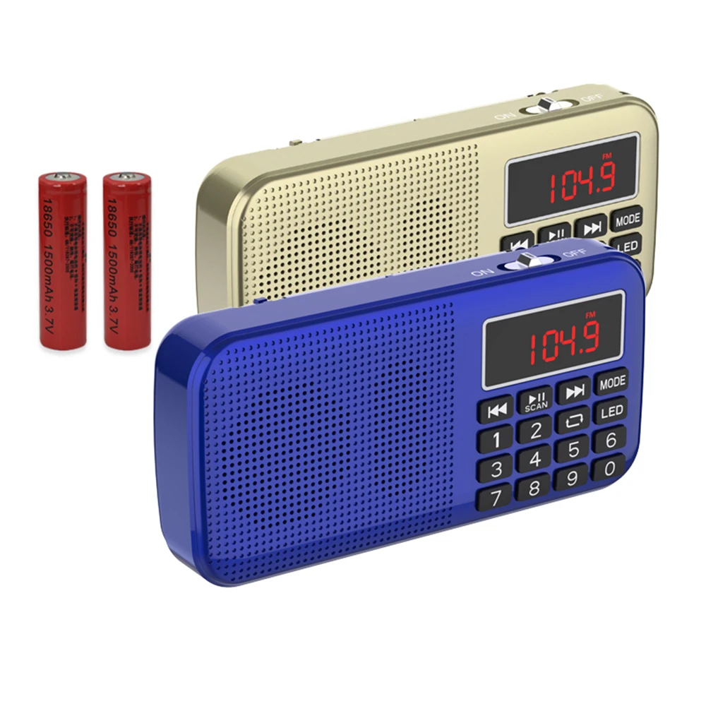 Dewant L-558AM China china am fm portable radio scanners with 2pcs 18650 batteries