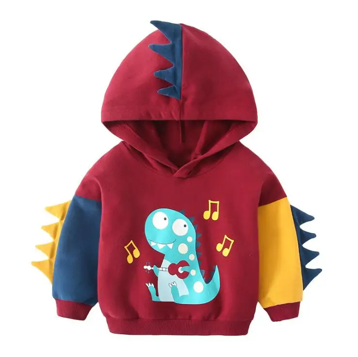 
Wholesale Winter Cartoon Dinosaur Children boys Hoodies Sweatshirt 