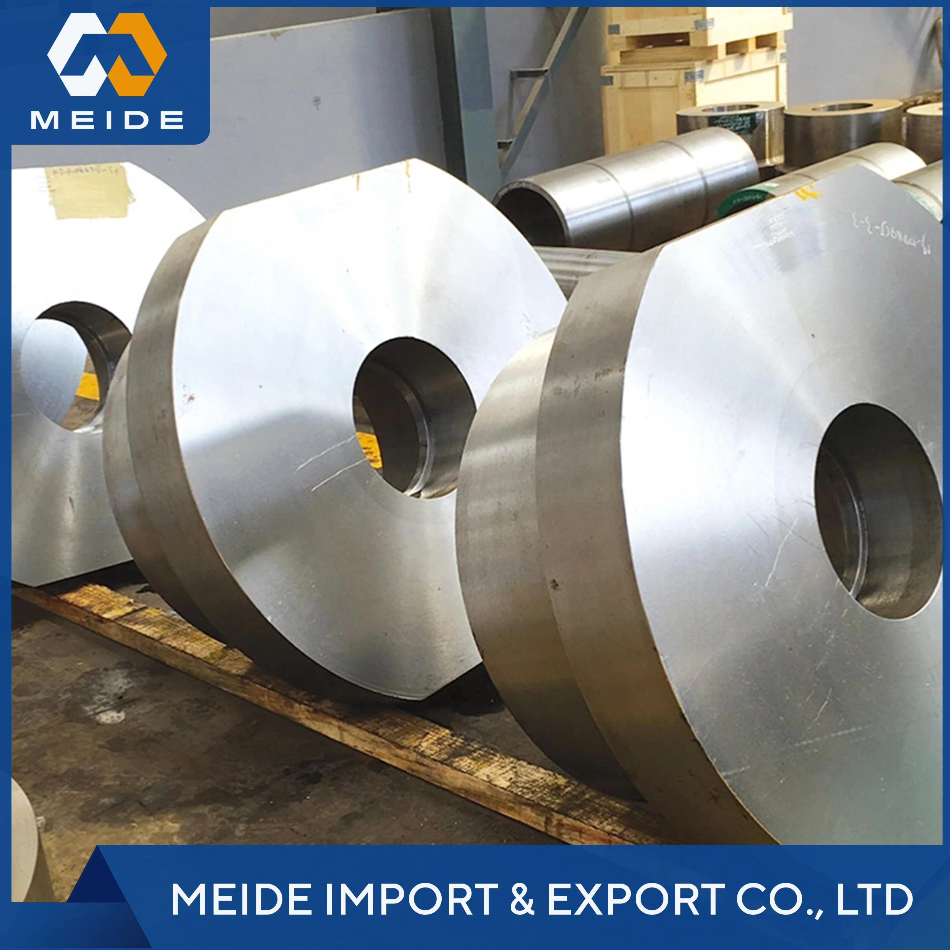 Ring Parts Forging Service Forged Rings Rolled Ring Forging with Large Turning Machining Heavy Forging Rings Open Die Steel