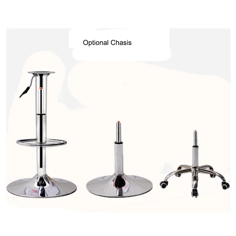 Simple Modern Grey Blue Green velvet PU leather Chairs Bar Stools High Chair Adjustable Swivel Height