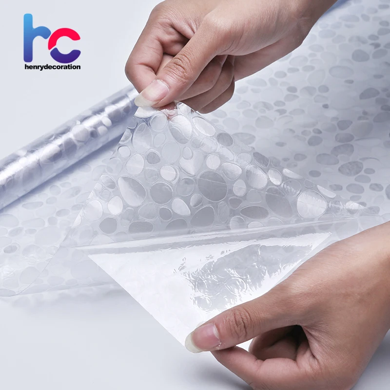 Frosted cobblestone pattern uv protection durable window glass film for smooth glass surface decoration window film