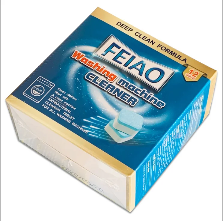 High foam powerful washing machine cleaner / OEM wholesale Custom LOGO packing Laundry Washer Machine Cleaner tablets