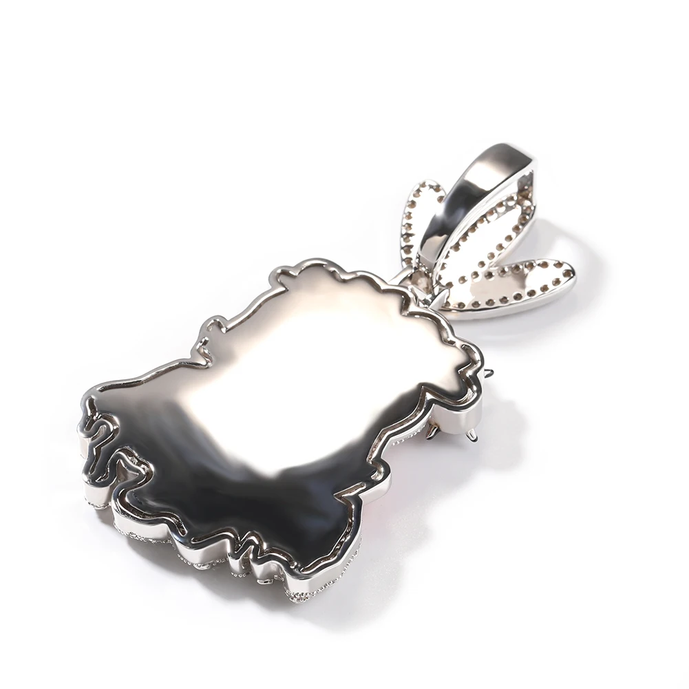 Cartoon Colorful Enamel Dripping Oil Avatar Savage Tribe Pendant