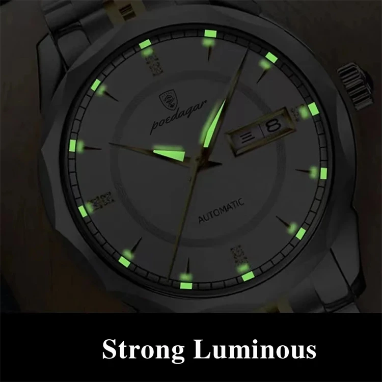New Fashion Stainless Steel Luxury Waterproof Men Quartz Wristwatches Relogio Masculino montres reloj poedagar watch