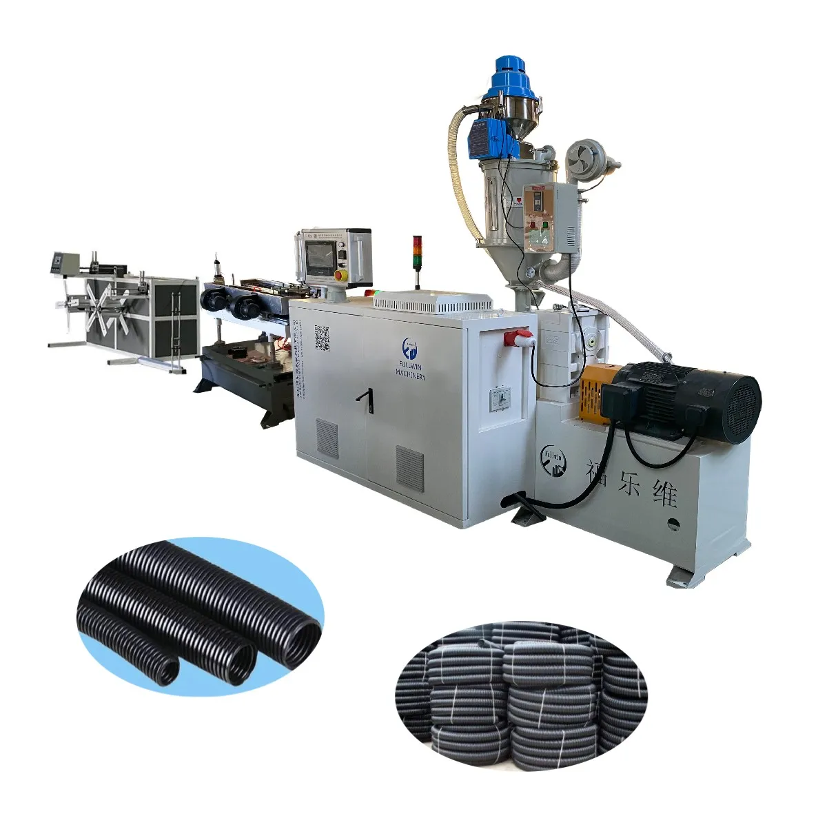 2024 Hot Sale PVC PE EVA Plastic Corrugated Tube Medical Pipe Making Extrusion Machine