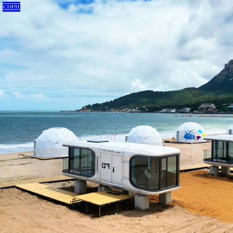 Современный модульный сборный контейнер Открытый Крошечный космический дом капсулы