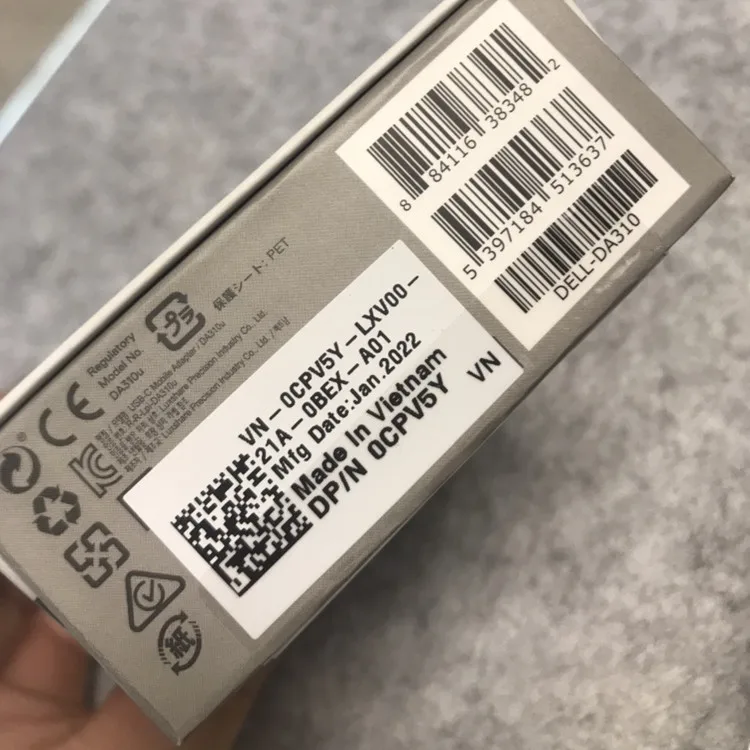 NEW original 7-in-1 USB-C Mobile Adapter 4K Display Port Gigabit Ethernet RJ45 For Dell DA310 CN-0CPV5Y CPV5Y