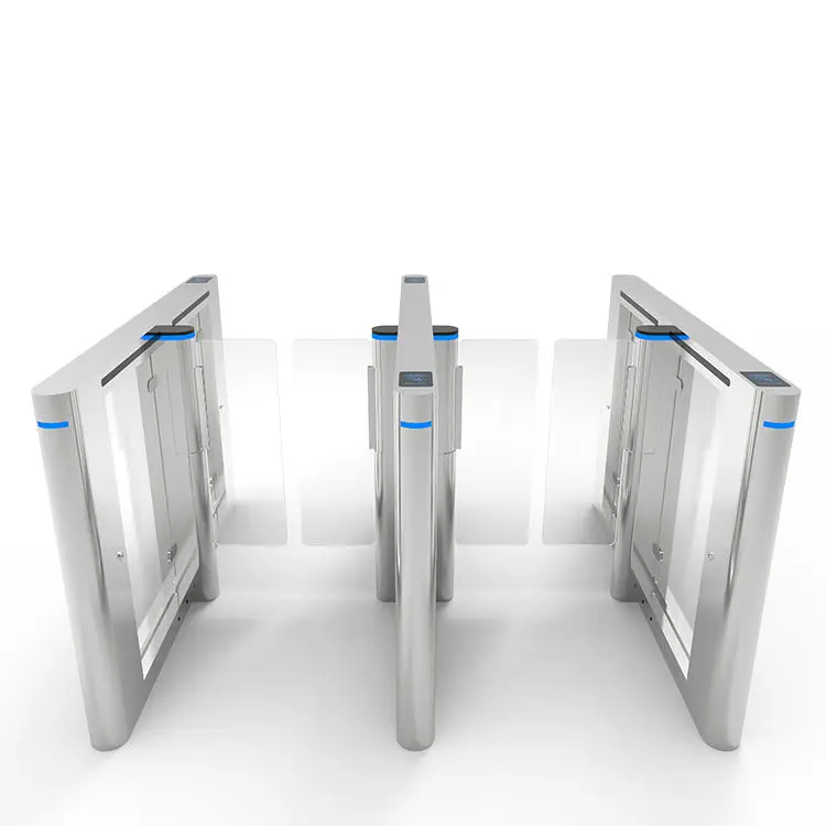 Supermarket Swing Barrier Manufacturer Turnstile Access Control With QR  RFID Low Price Electronic GYM School University