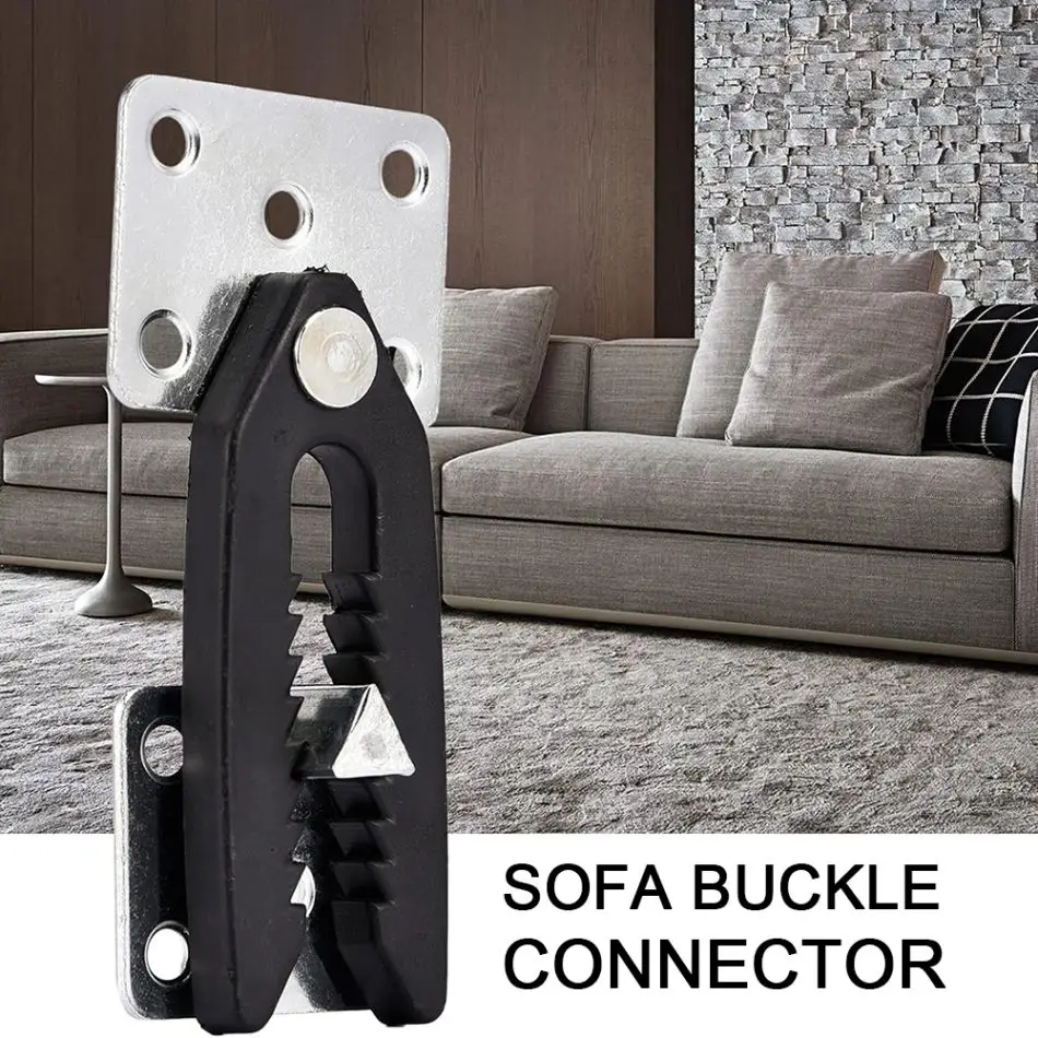 Sofa Connection Buckle Backrest Connection Fastener Toothed Base Holder Removable Lock Crocodile Mouth Hinge