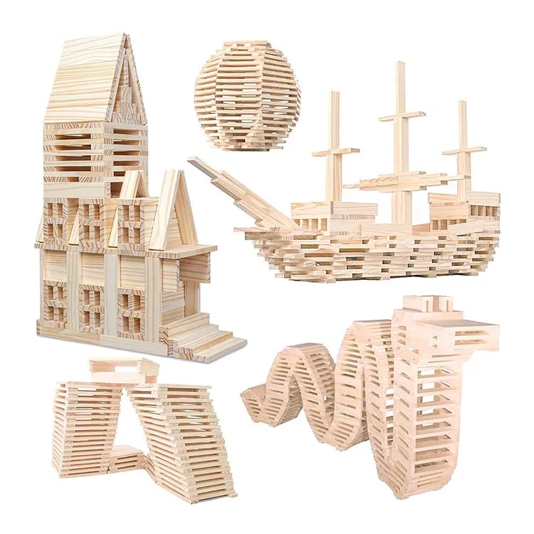 Wooden Construction Block Preschool Educational Toys Wooden Building Block For Kids