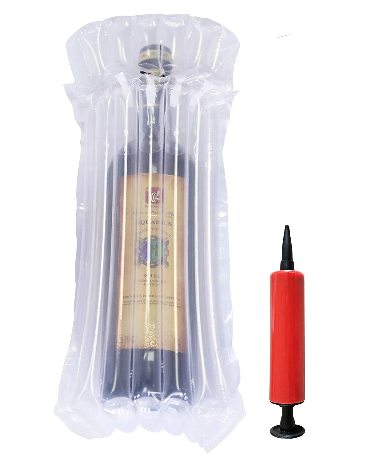 Plastic Inflatable air column bag pouch packaging air shock bottle packs wrap logistics air cushion filling packaging