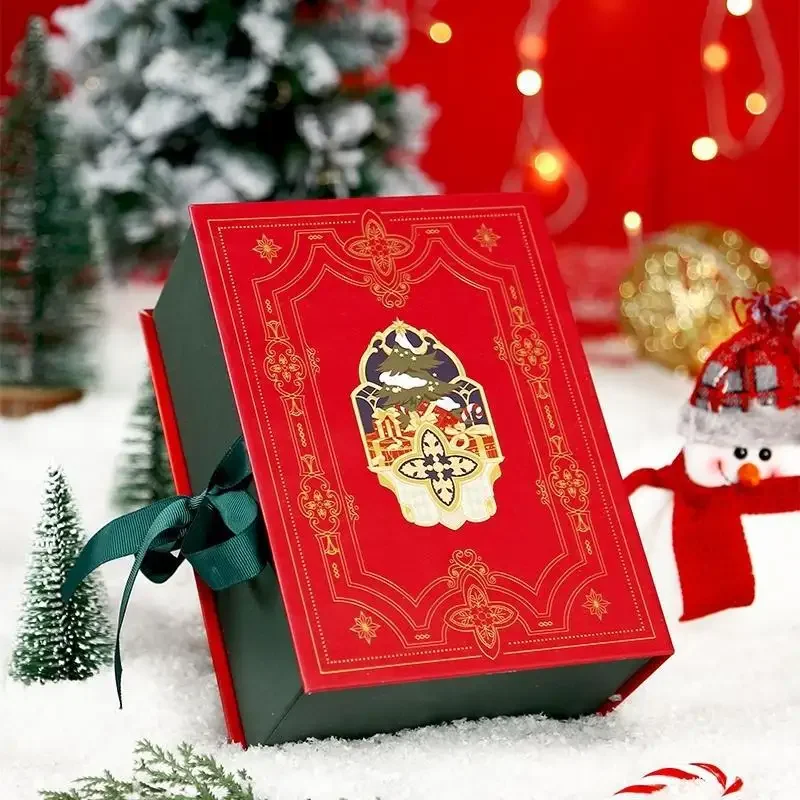 Factory Wholesale Custom Logo Xmas Gift Boxes Set Christmas Present Paper Boxes High Quality christmas packaging gift box