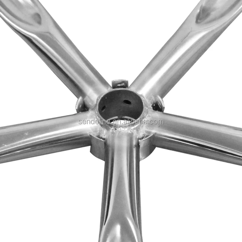 Hot-selling office chair metal accessories, chrome-plated five-star footrest, swivel chair base