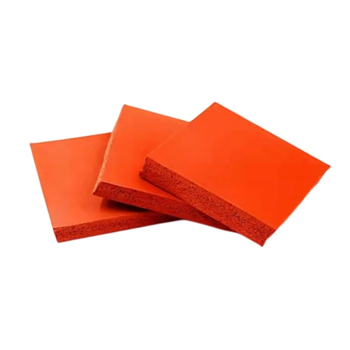 Professional Factory Custom Smooth Surface Silicone Gasket Foam Silicone Rubber Sheet for Machine Cushioning