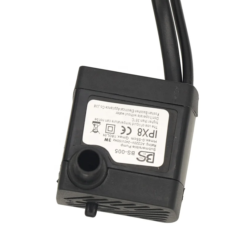 Factory hot sale 3w water pump Aquarium Submersible Pump