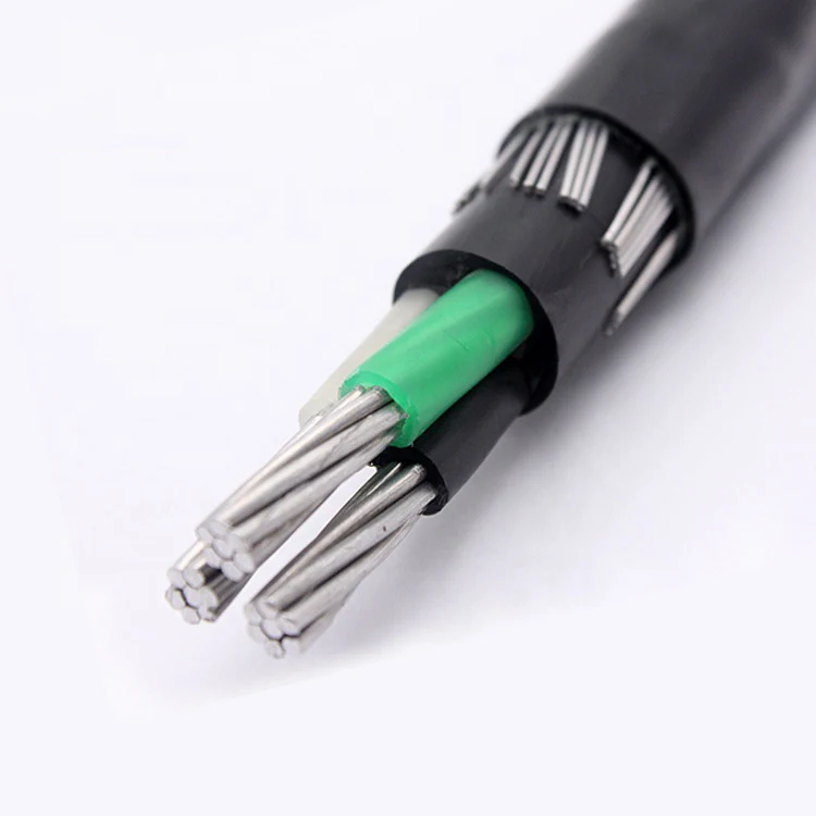 Ali Factory 061kV XLPE/PVC Insulated Aluminum Copper Alloy Overhead triplex Concentric Neutral Control Cable