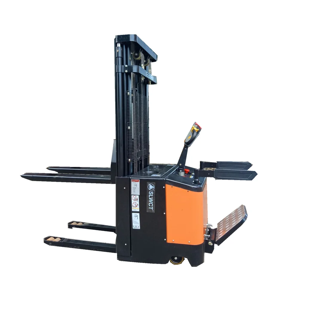 Hydraulic forklift stacker stand up electric stacker