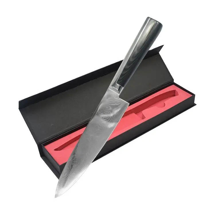 High Quality 8 inch Pakka Wood Handle Forged Japanese VG10 67 Layers Damascus Chef Knife