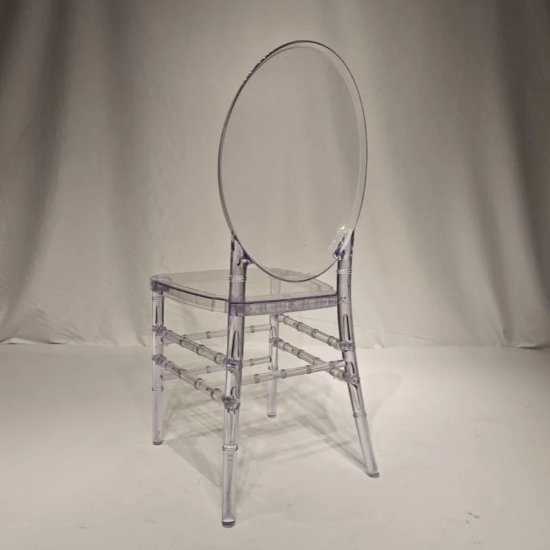Stackable Transparent Acrylic Event Wedding Furniture Clear Crystal Banquet Louis Ghost Chairs