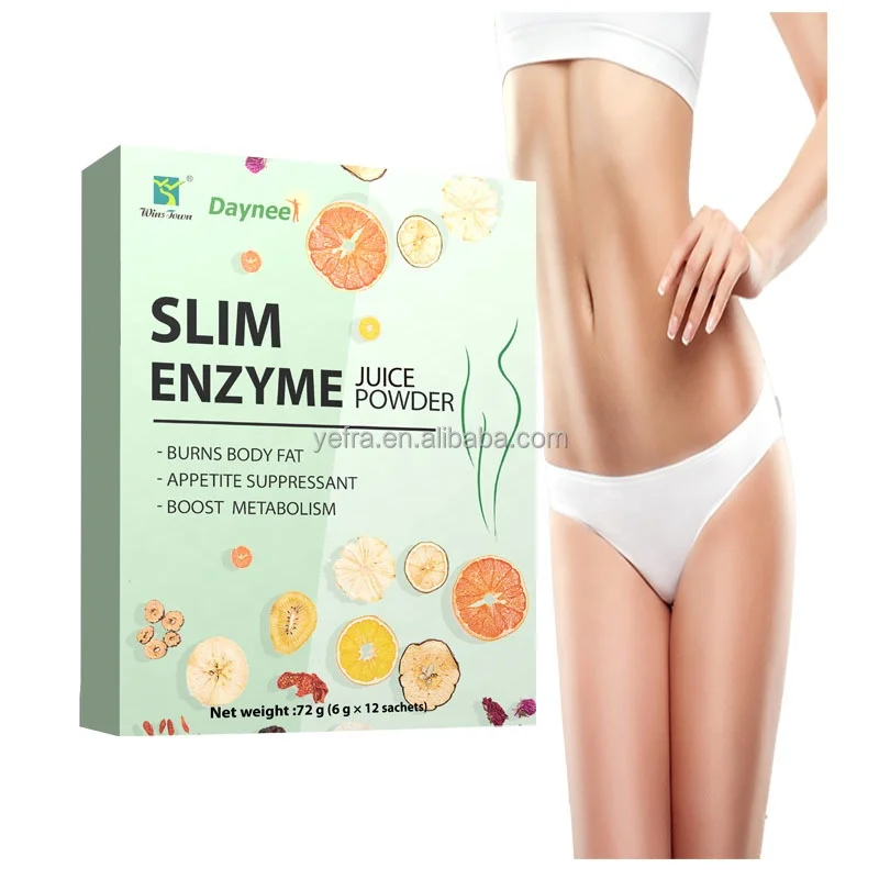 Custom Slim juice enzyme powder Fat Burn Detox Drink Fruit Juice Powder Wins town products