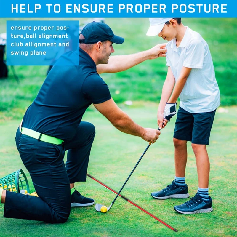 Hot Sale Customized Logo Mini Golf Swing Trainer Golf Accessories Alignment Sticks Foldable