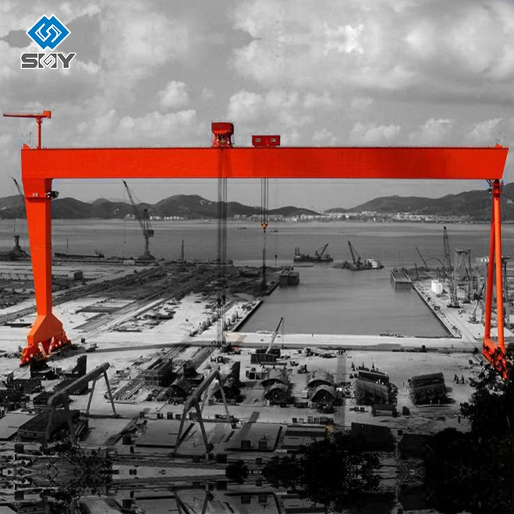 Heavy Duty Rail Mounted Shipbuilding Gantry Crane Ship Yacht Use Ship Building Crane 600ton 700ton