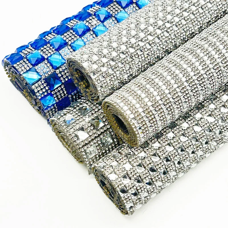 Rhinestone sheets Self-Adhesive Drill Strip Rhinestone Stickers Jewelry Car Glass Stickers Adhesive Drill