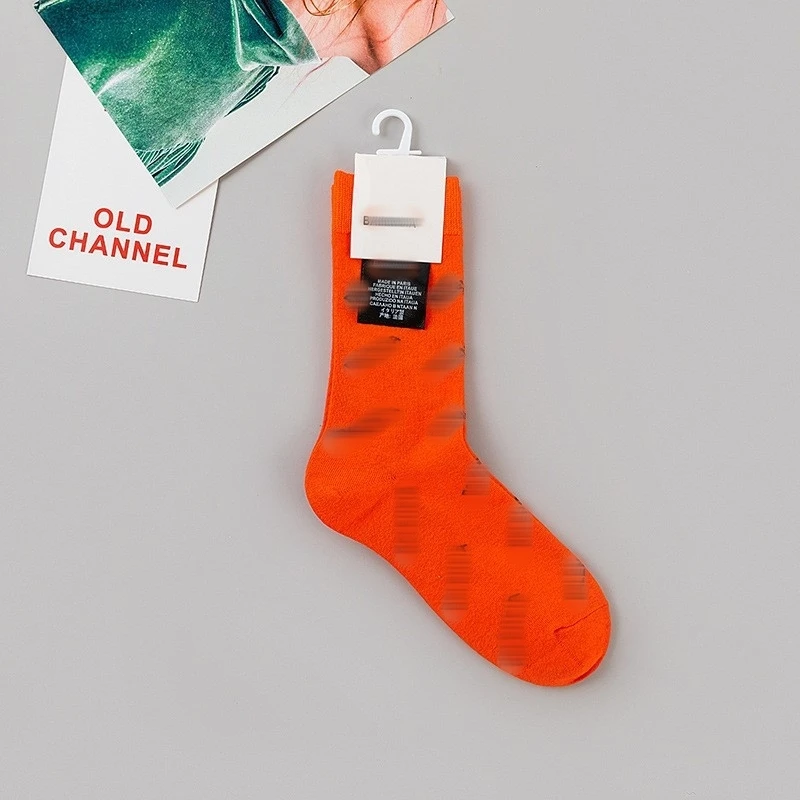 Wholesale designer socks fashion luxury white and black brand Knitted cotton candy sport crew socks women