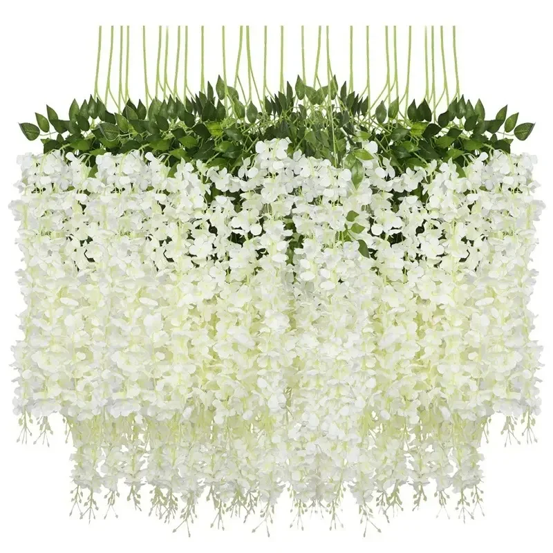 Real touch high quality wedding decoration artificial wisteria flowers for store or home decoration wisteria artificial flower
