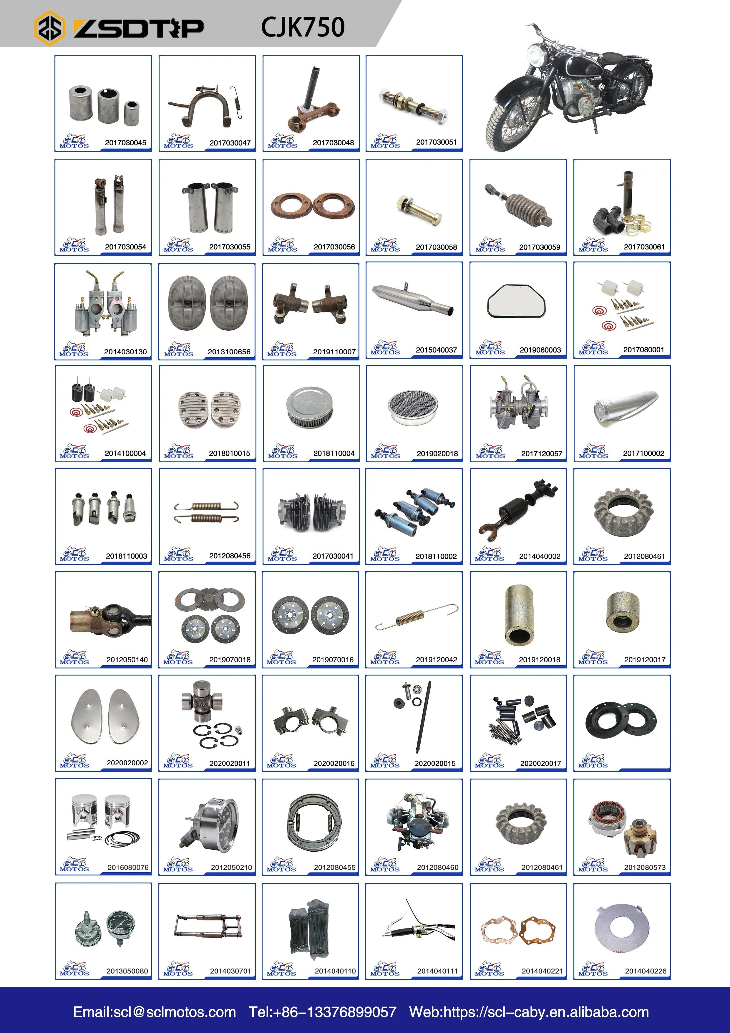 Frame Body Bolt Washer Hexagon Nut For CJK750 Ur.al Dne.pr M72 R71 R66 M1 Oldtimer Sidecar 750CC Motorcycle Frame Bolt Assembly