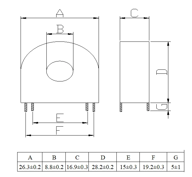 Zentar 20A/10mA Precision Current Transformer PCT702 High Precision Micro AC Current Sensor