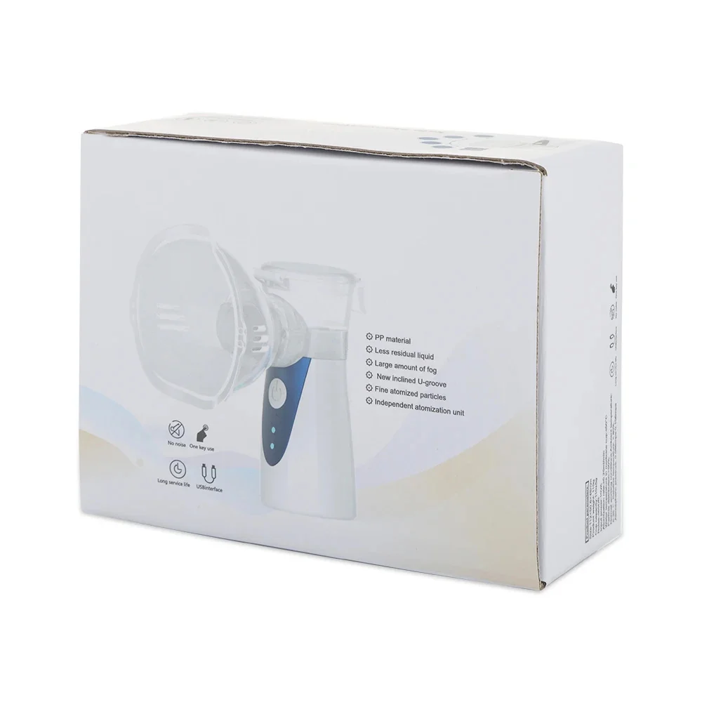 Portable Mini Mesh Nebulizer Inhaler from Manufacturer Medical Grade Equipment Homecare Use USB Rechargeable Healthcare Device