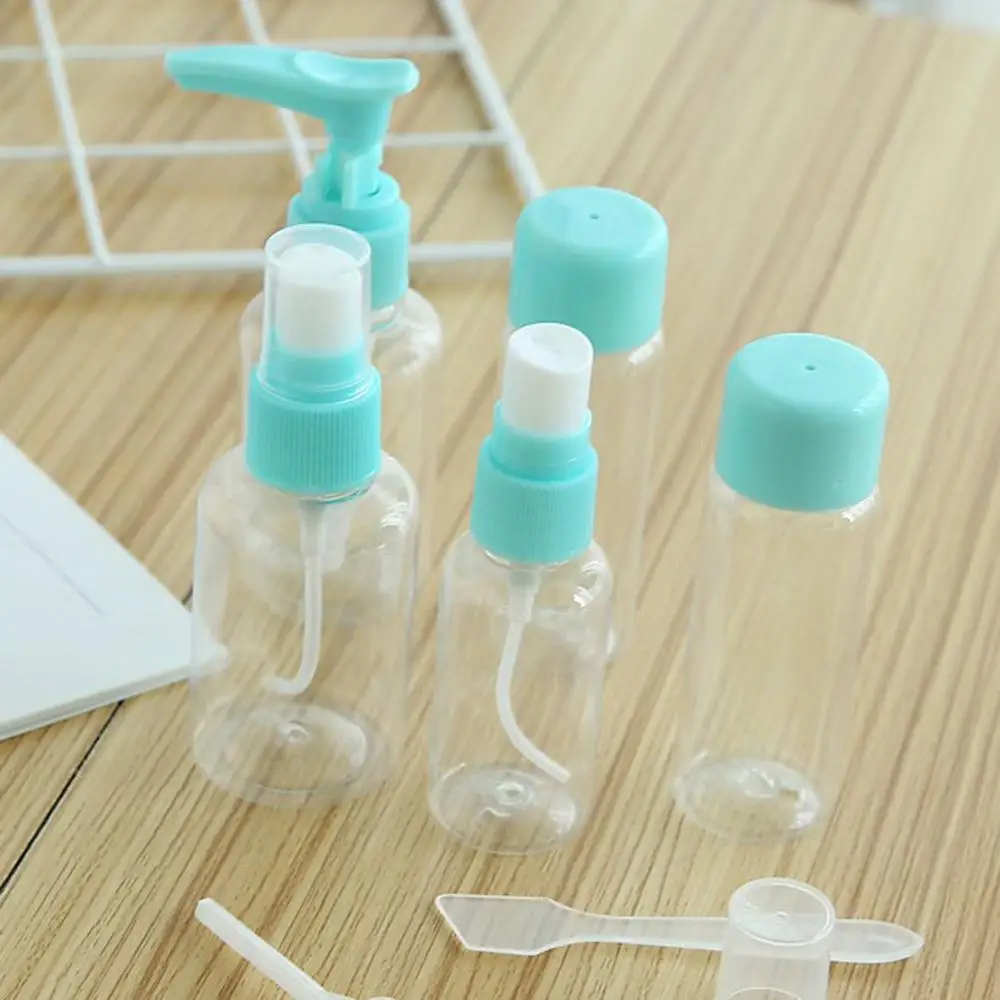 Hot Sell Portable Spray Refillable Bottles Kit Plastic Face Cream Lotion Makeup Container Home Travel Set