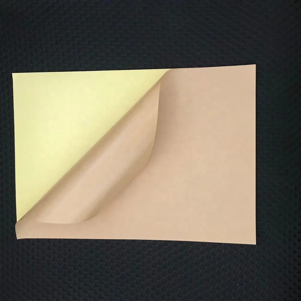
Factory sales economic custom design cowhide adhesive kraft paper 