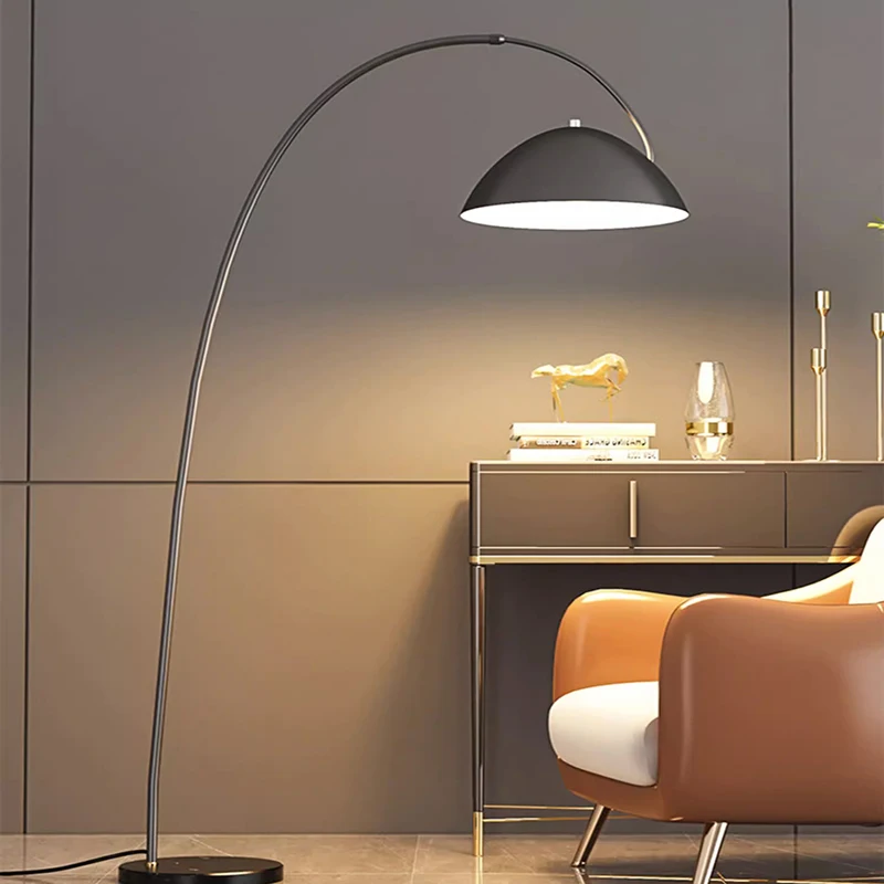 Modern Floor Light Black Metal High Fidelity Contemporary Style Standing Bedroom Indoor Led Floor Lamp