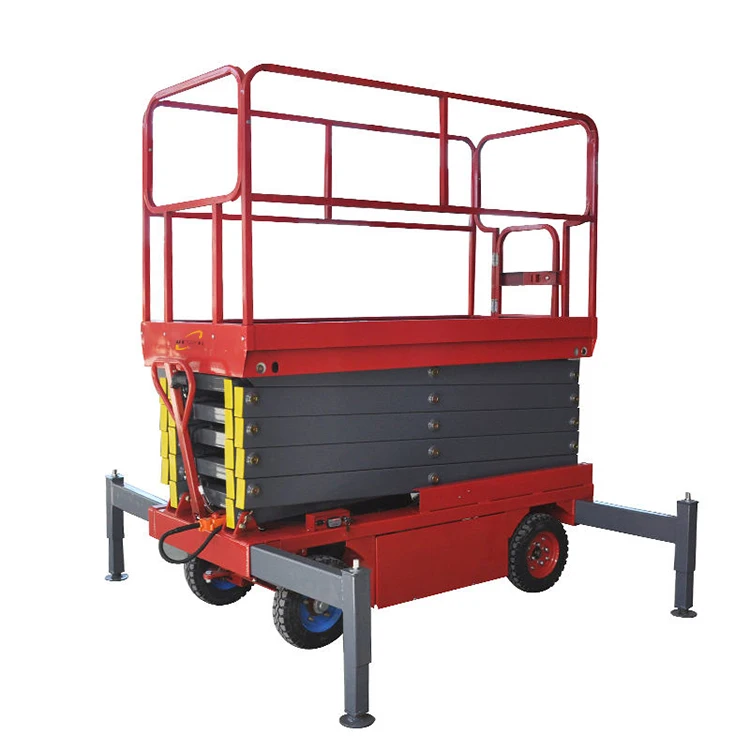 Foldable 500kg Work Platform Electric Scaffolding Lift
