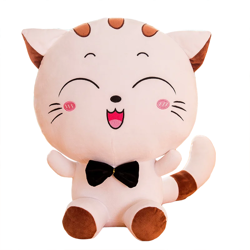 Лидер продаж, новый узор, мягкая большая кошка, животные, плюшевые игрушки, оптовая продажа, дешевая Милая кошка, улыбающееся мультяшное большое лицо, кошка, плюшевые игрушки