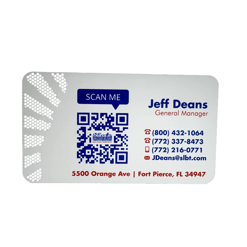 Custom Plated Shiny Gold Metal Cards  Embossed Logo Screen Printing Matte Black Metal Business Cards