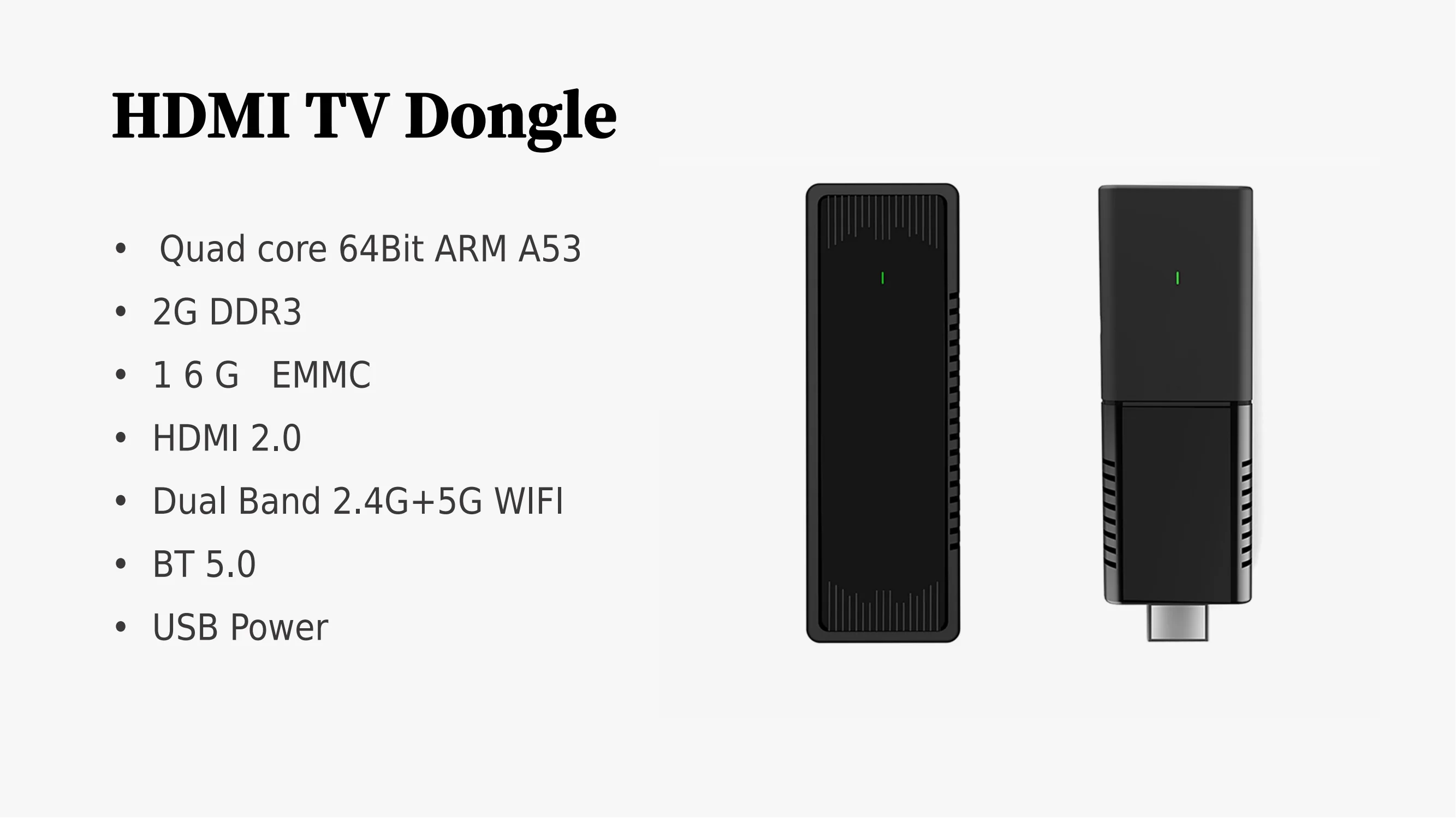 Allwinner H313 TV system Q3 Android 10 2GB 16GB ATV dongle 2.4G/5.0G DUAL WIFI Android 4K HDR TV Stick
