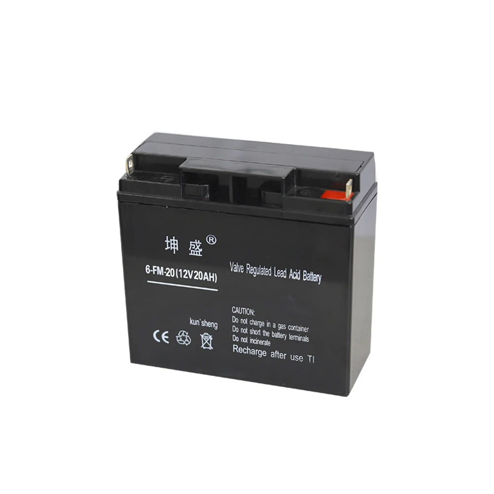 kunsheng Chinese best manufacturer 12v 20ah lead  acid rechargeable battery small sealed agm battery